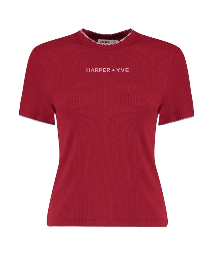Dames t-shirt rood