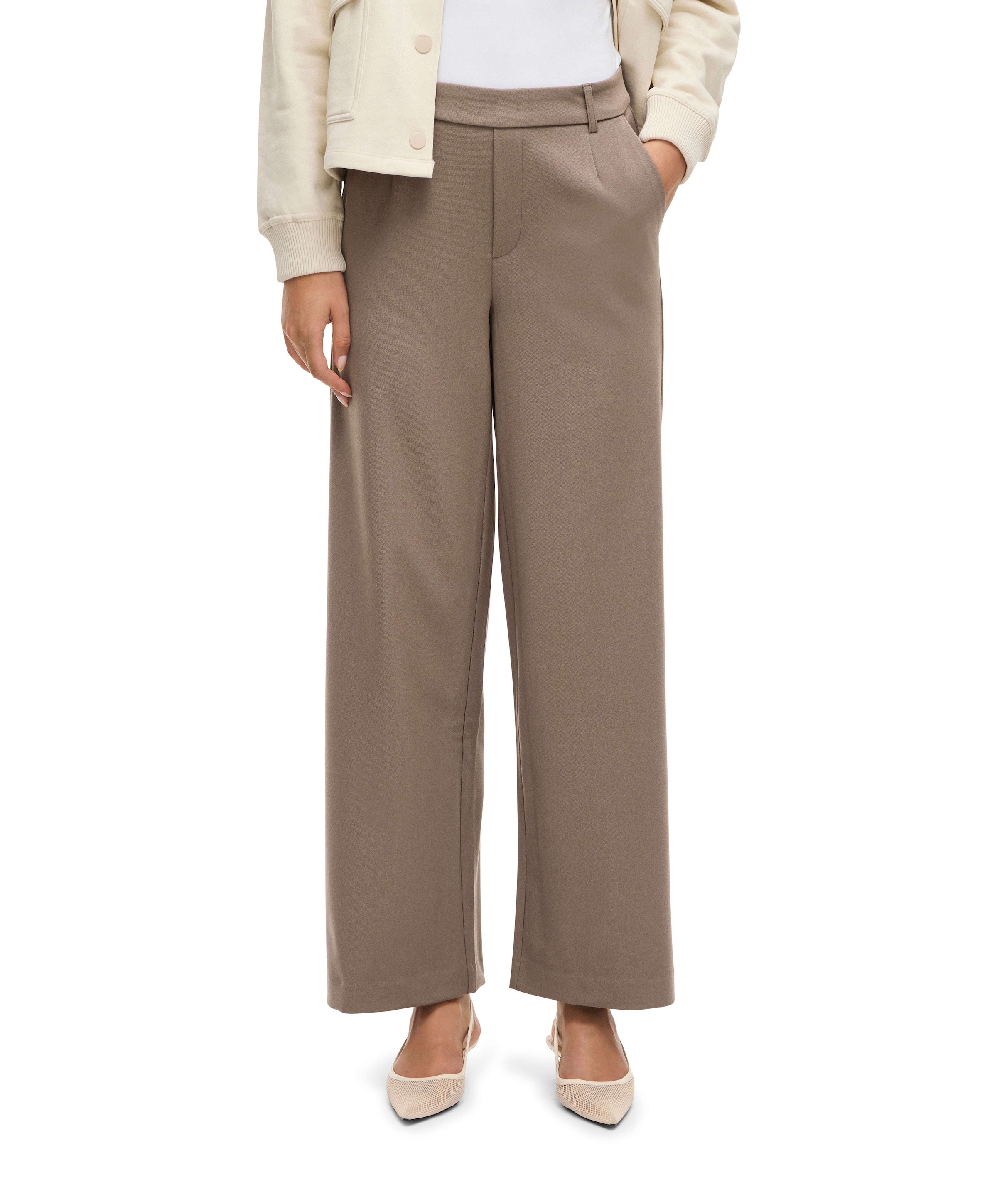 VIVARONE HW WIDE - NOOS broek bruin