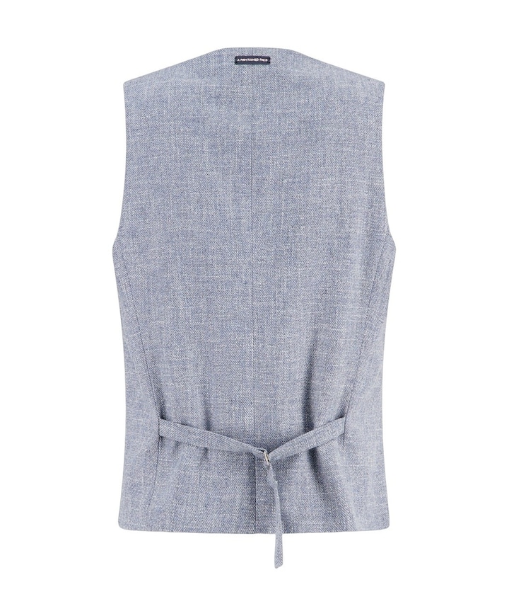 Heren gilet blauw