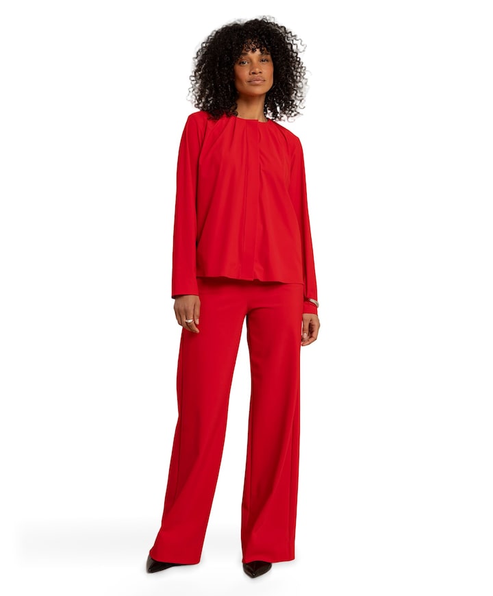 Lexie bonded trousers dames broek rood