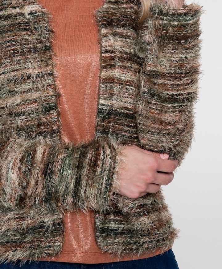 Dames vest bruin