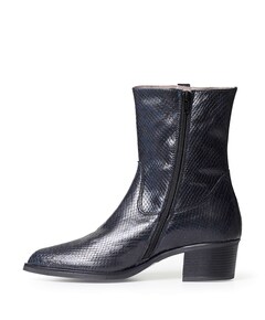 dames enkellaarzen blauw