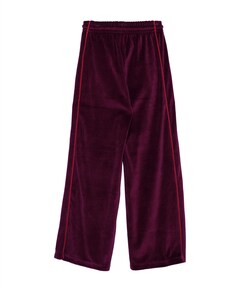 VELVET WIDE LEG PIPING meisjes broek paars