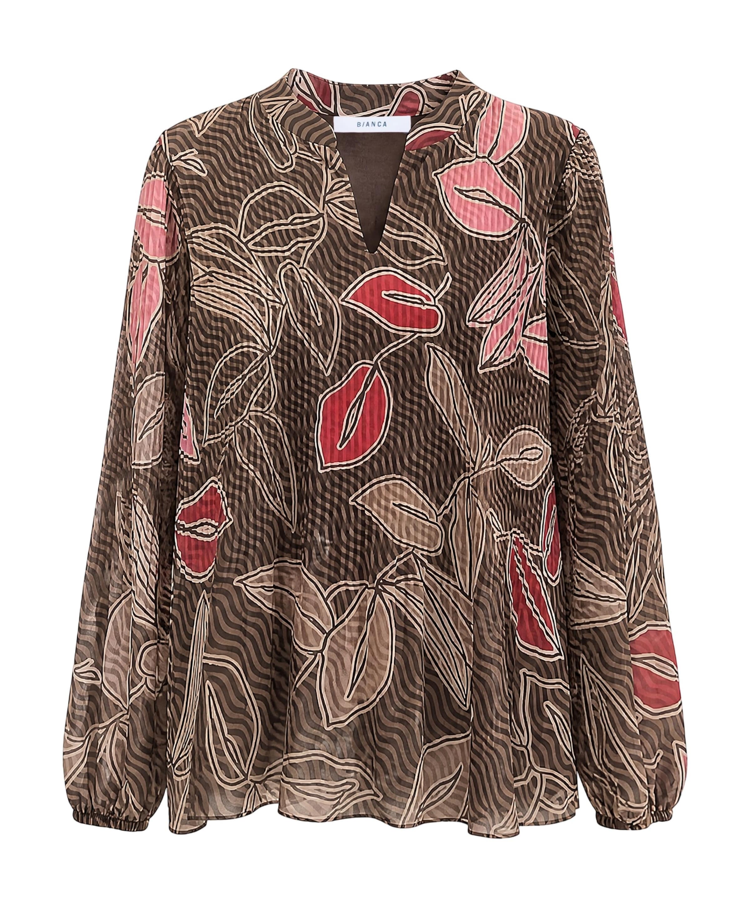 Dames blouse bruin