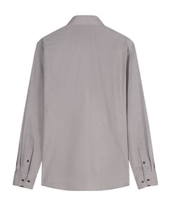 Heren overhemd lange mouw beige