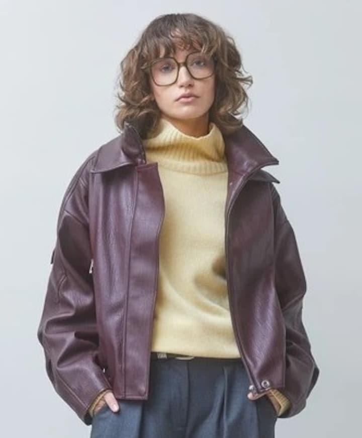 Dames jas bordeaux