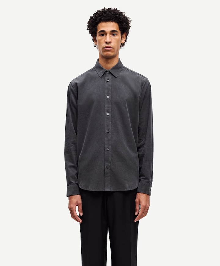 Overhemd lange mouw grijs