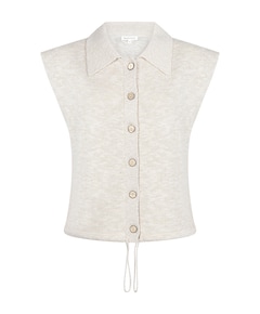 Dames vest beige