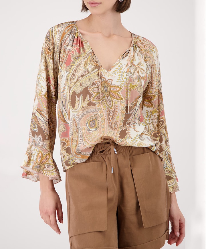 Dames blouse beige