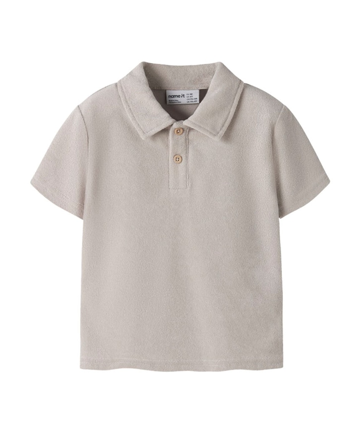 Jongens polo beige