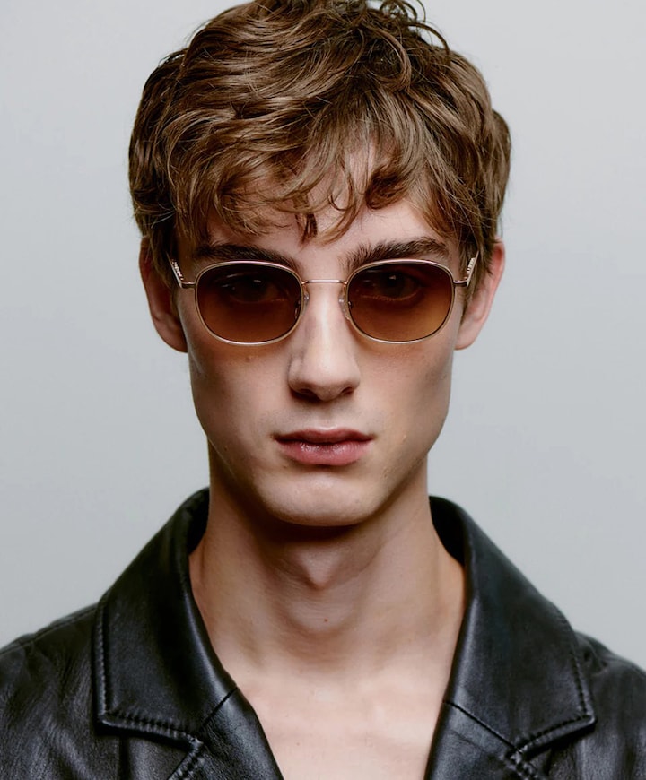 Uniseks zonnebril goud