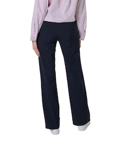 Wide leg travel dames broek blauw