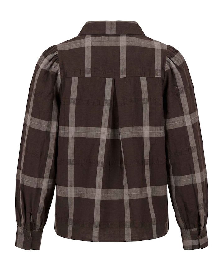 Dames blouse bruin