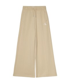 CK LOGO WIDE LEG SWEAT broek beige