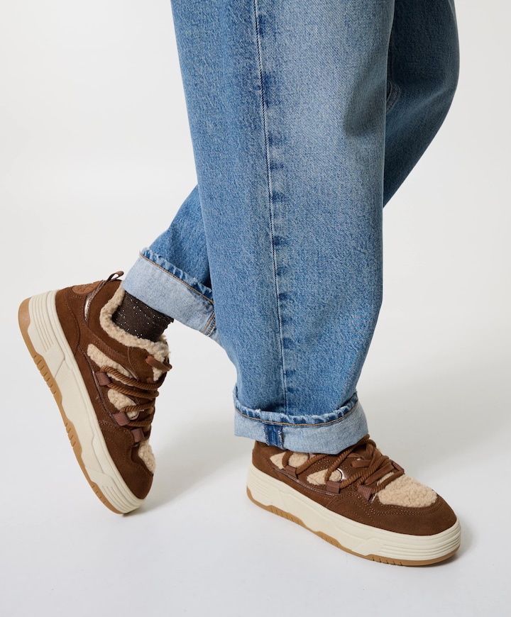 Boomer-F dames sneakers bruin