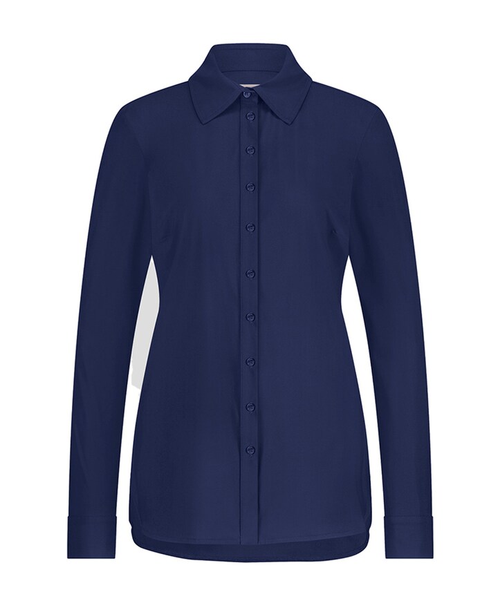 Blouse blauw
