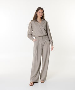 Dames blouse beige