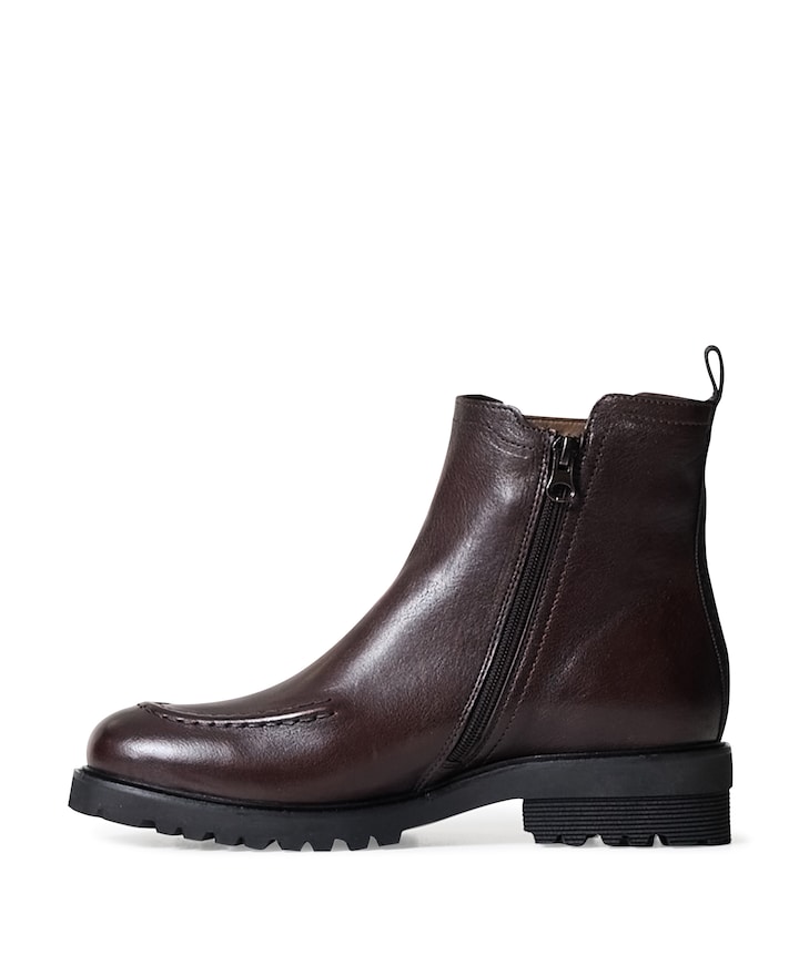 Giulia dames enkellaarzen bruin