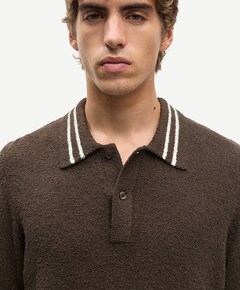 Heren polo bruin