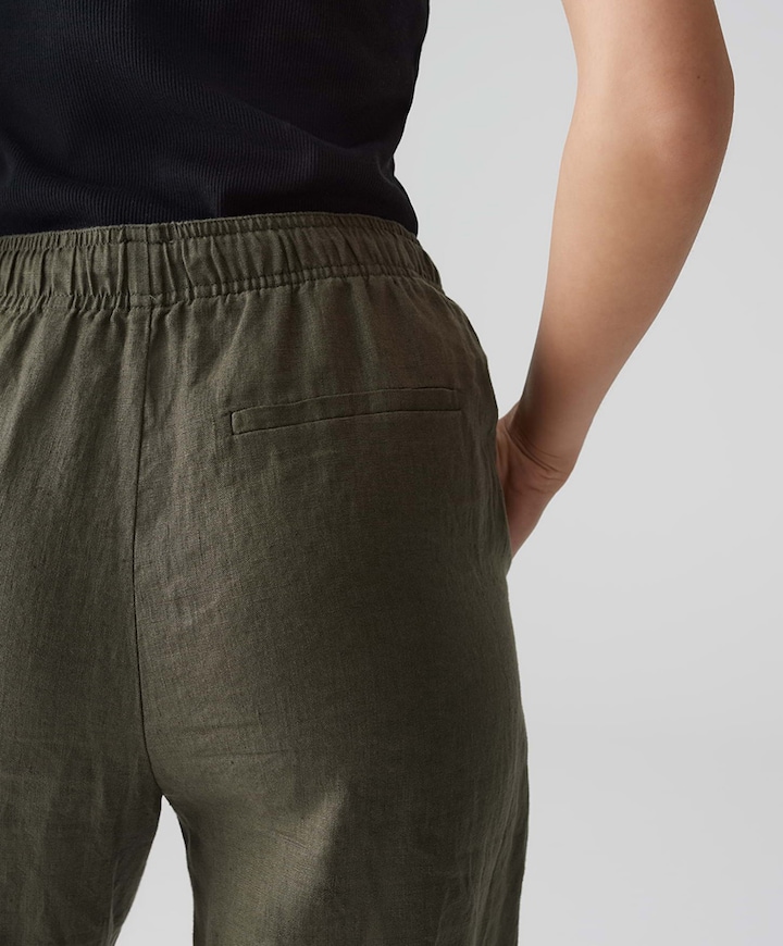 Mileni linen broek groen