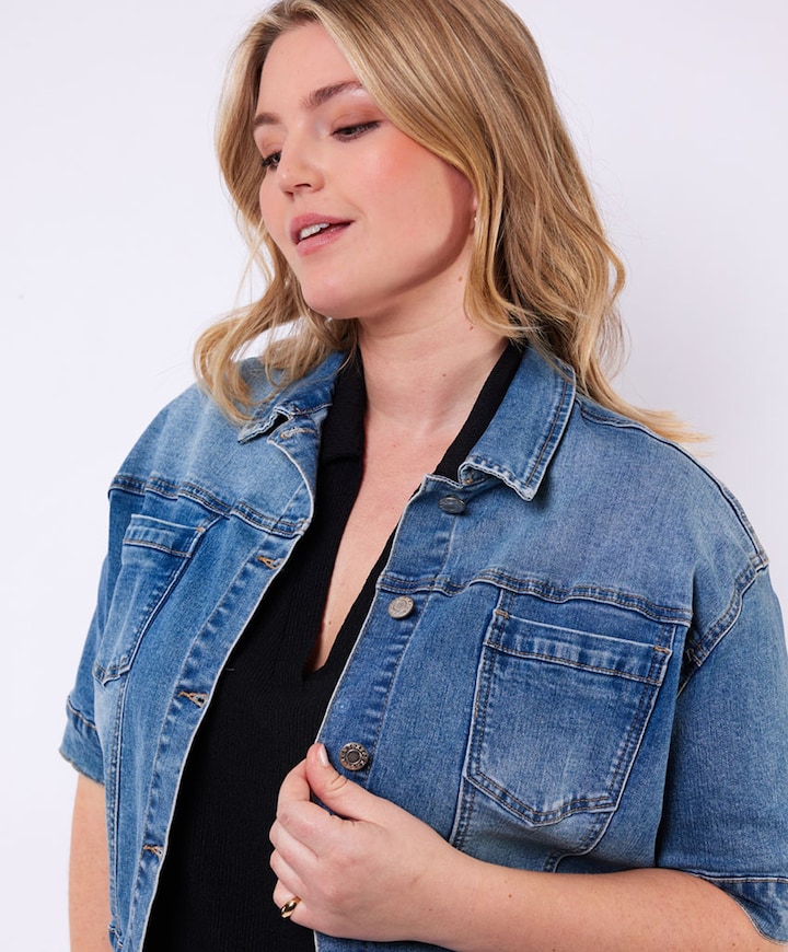 Dames spijkerjas  blauw