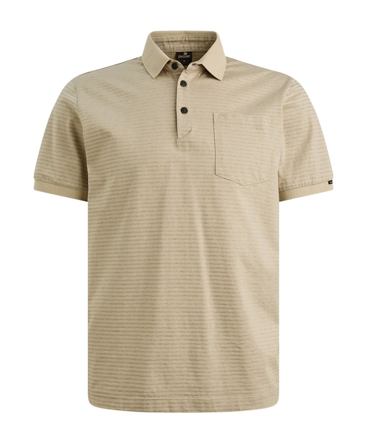 Heren polo beige