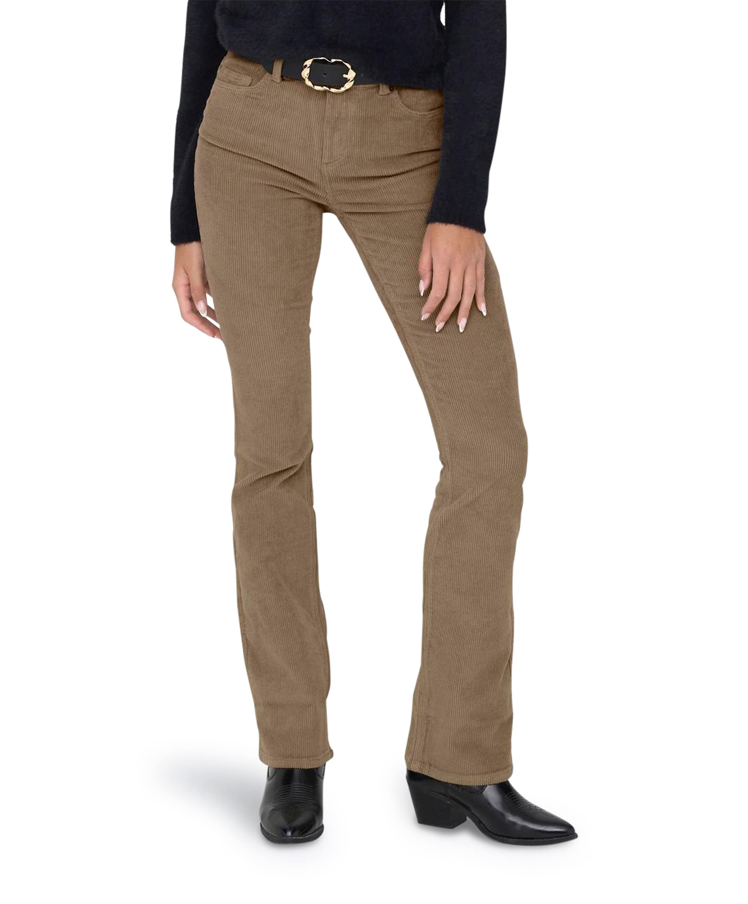 ONLMARY GLOBAL MID SWEETF CORD broek bruin