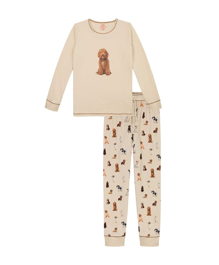 Uniseks pyjamaset  ecru