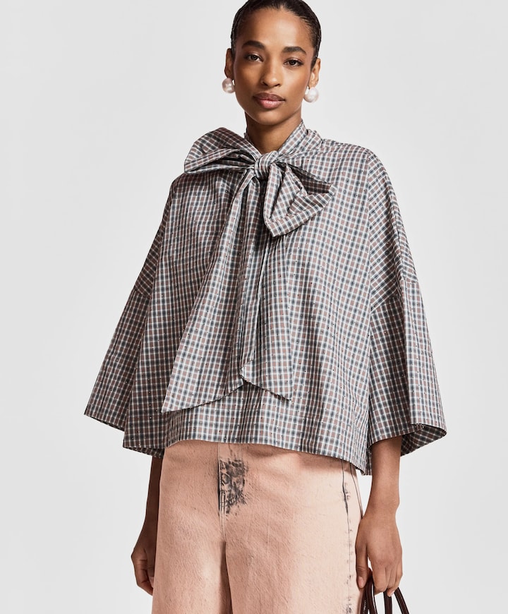 Dames blouse grijs