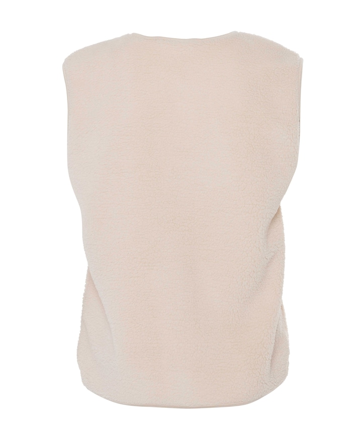 Dames gilet beige