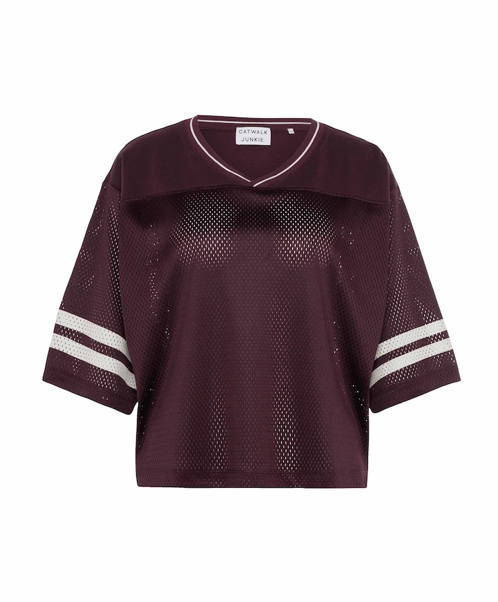 Dames T-shirt bordeaux