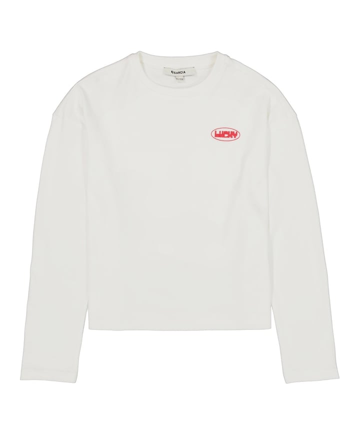 Meisjes longsleeve ecru