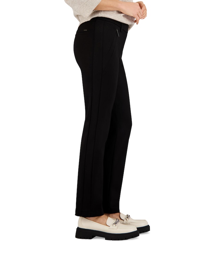 Pull On Slim broek zwart