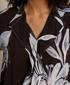 Dames blouse blauw