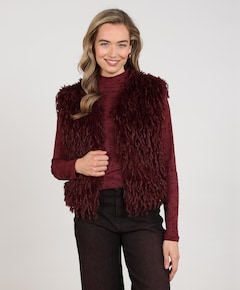 Dames gilet bordeaux
