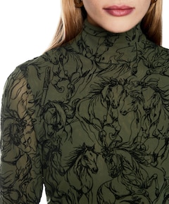Dames longsleeve groen