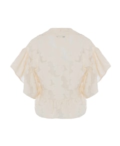 Dames top ecru