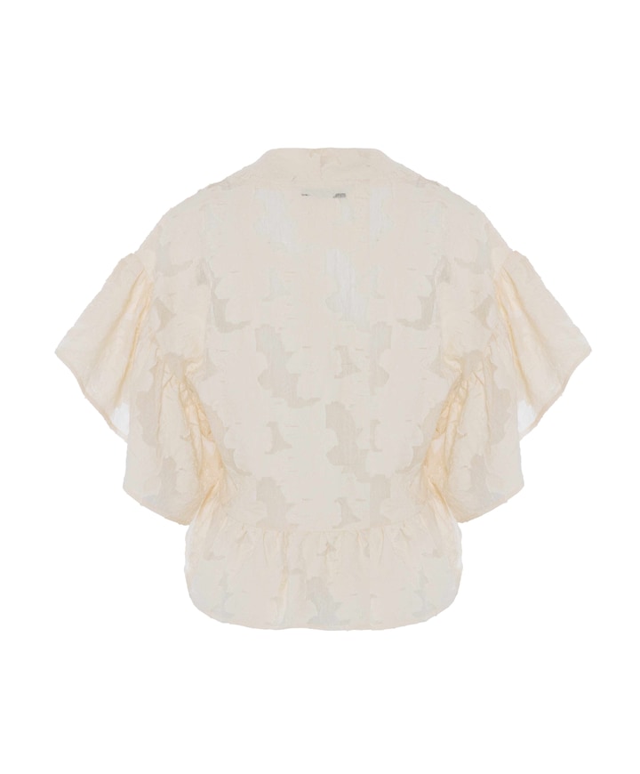 Dames top ecru