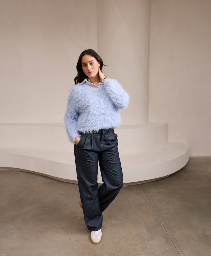 Behance dames broek blauw