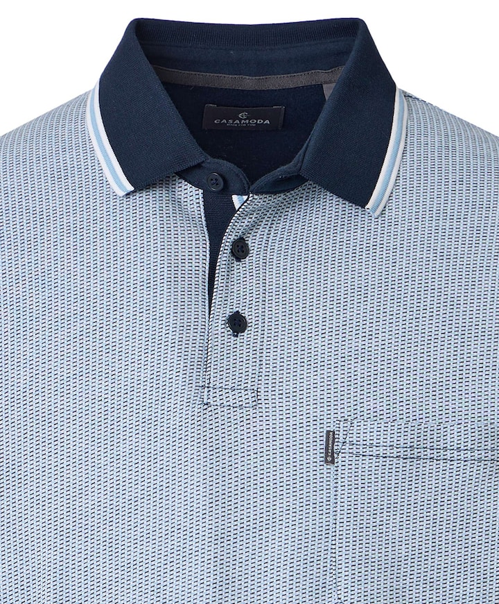 Heren polo blauw