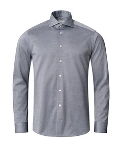 Heren overhemd lange mouw grijs