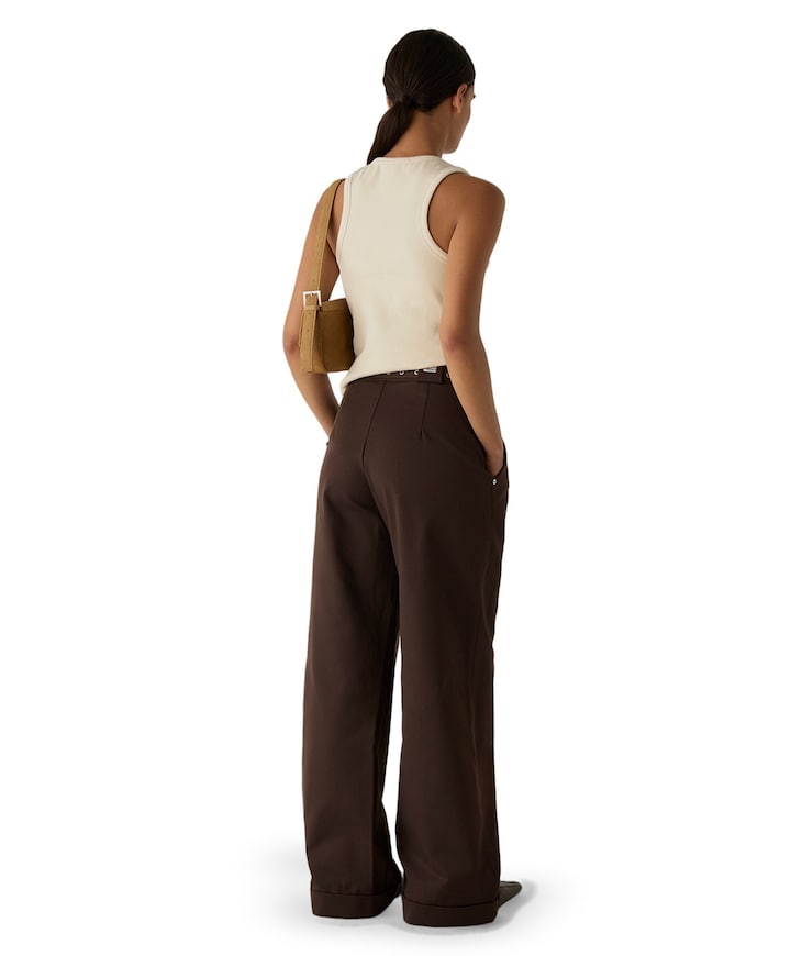 VALEA BROWN dames broek bruin