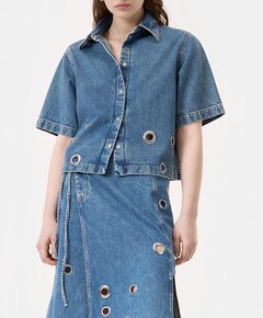 Blouse blauw
