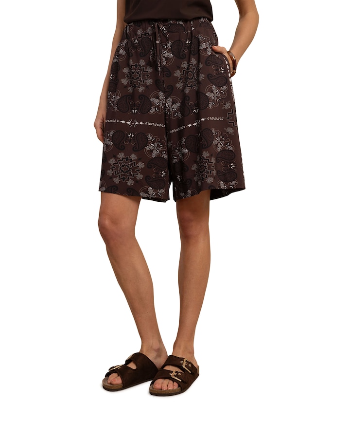 Grace paisley dames bermuda bruin