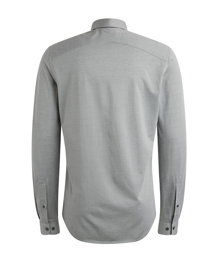 Heren overhemd lange mouw blauw