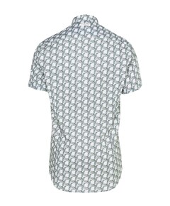 Heren overhemd korte mouw groen