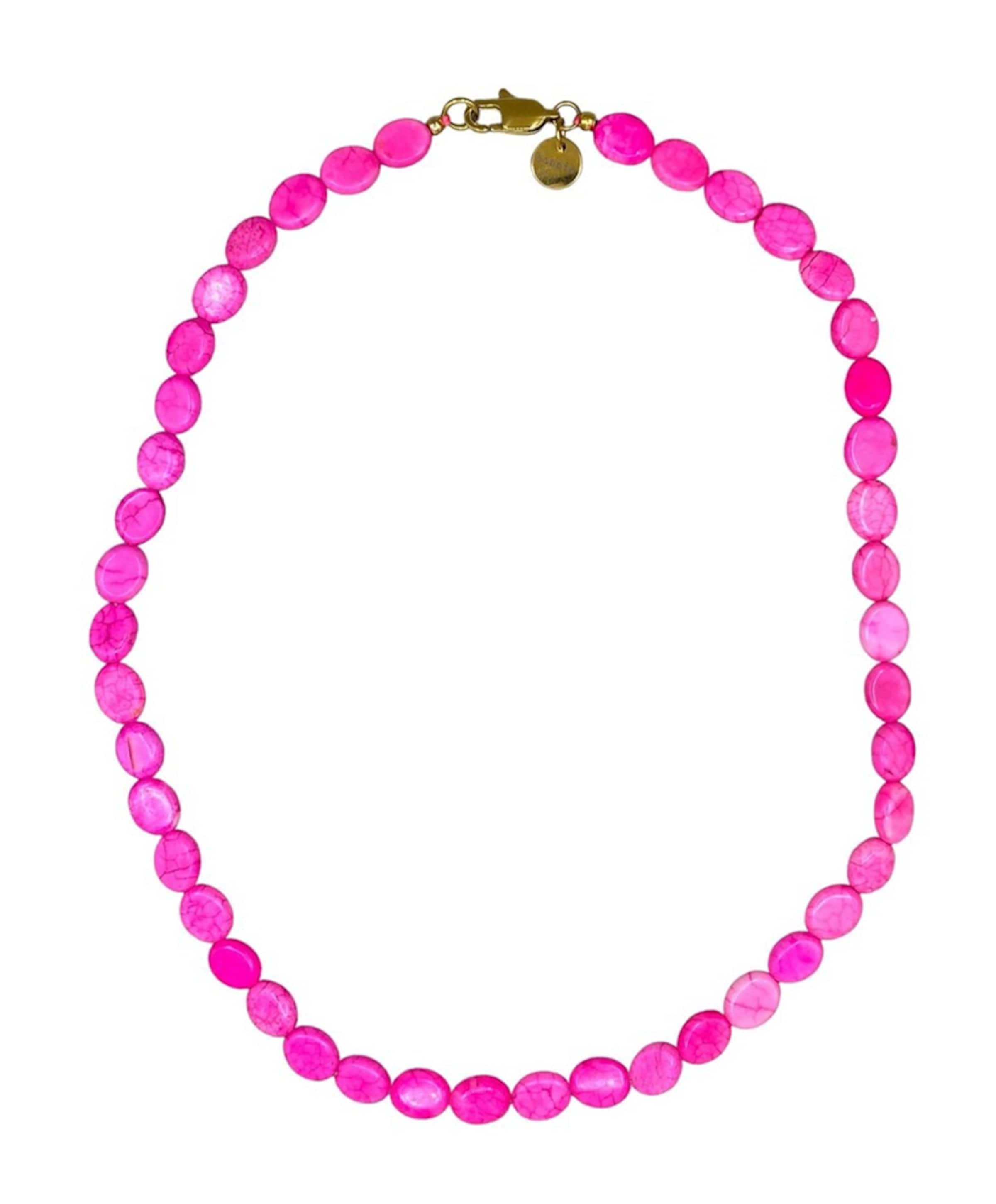 Dames ketting roze