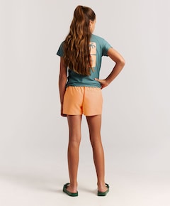 Meisjes zwemshort oranje