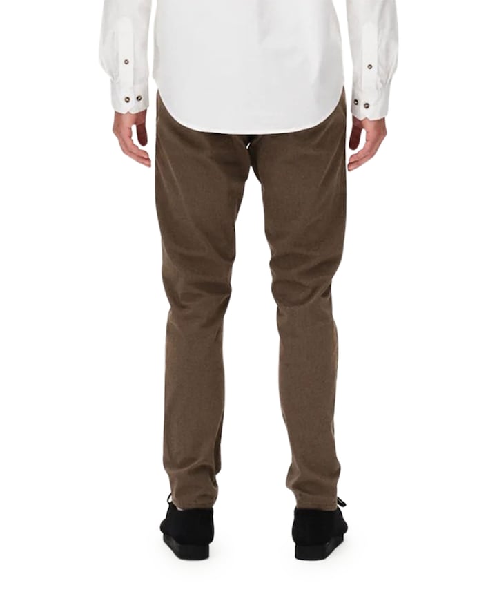 Paul K3280 dale chino  heren broek bruin
