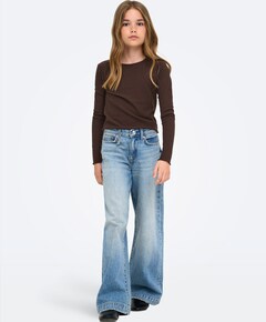 Meisjes longsleeve bruin